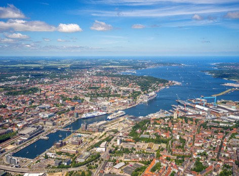 Port of Kiel aus der Luft