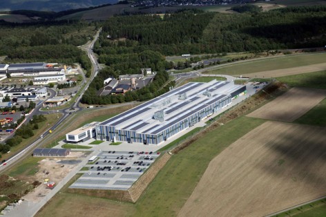 Aerial view of the new SCHOTTEL plant